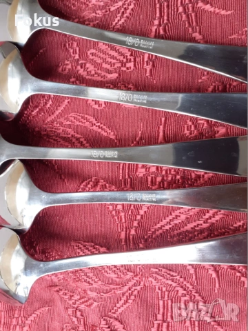 Луксозни прибори лъжици Edelstahl Rostfrei - 5 бр. нови, снимка 5 - Антикварни и старинни предмети - 53738237