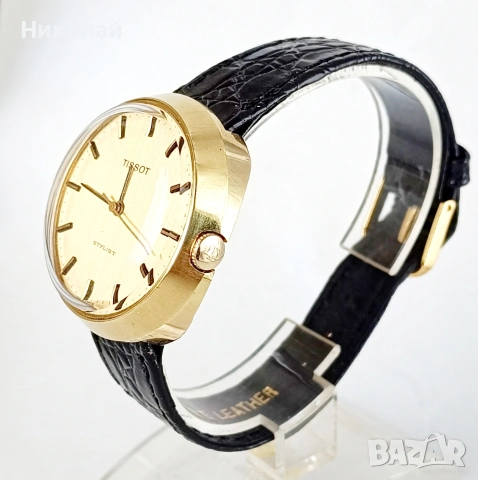 Tissot Stylist vintage механичен часовник с ръчно навиване, снимка 4 - Мъжки - 53156706