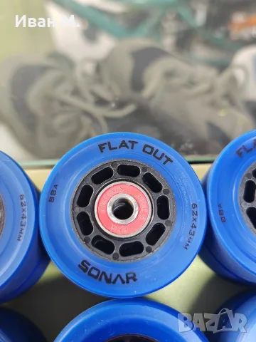 Нови колелца за кънки Sonar Flat Out 62x43mm 88a , снимка 4 - Ролери, кънки - 55836247
