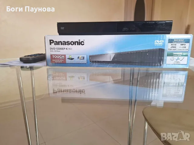 Рanasonic DVD-S500EP-K., снимка 4 - Плейъри, домашно кино, прожектори - 56218743