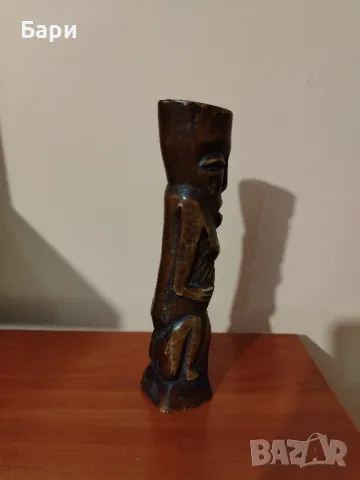 Рядка африканска статуя Bwami Lega от Заир - АФРИКА, снимка 8 - Статуетки - 48056293