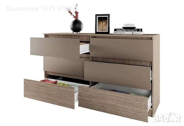 Скрин Сити 3076 дъб артисан или комбинация мока/ лате, снимка 7 - Скринове - 47352548