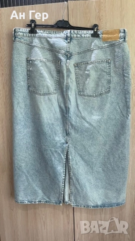 Пола деним H&M XXL, снимка 3 - Поли - 53795349