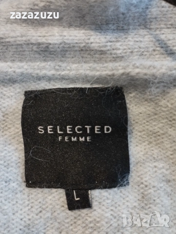 ВЪЛНА И АНГОРА Дамска дълга жилетка, снимка 5 - Жилетки - 53193802