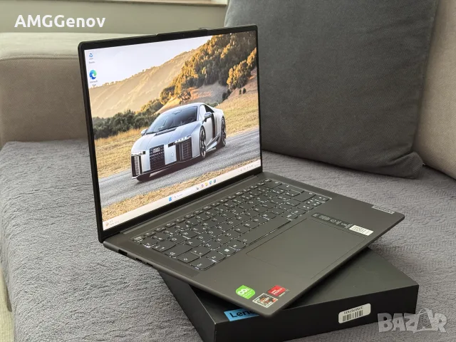 Чисто Нов 14.5’ 3K IPS 120Hz/Ryzen 7-6800HS/Lenovo Yoga Slim 7 ProX/16GB DDR5 6400Mhz 1TB SSD Nvme, снимка 4 - Лаптопи за работа - 56140170