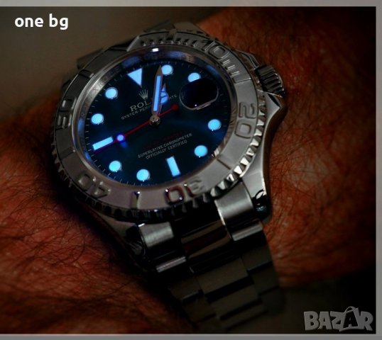 Rolex Yacht Master Silver Blue , снимка 9 - Мъжки - 41878932