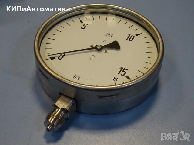 Манометър Bourdon HAENNI EN837 Ф160 mm, 16 bar pressure gauge