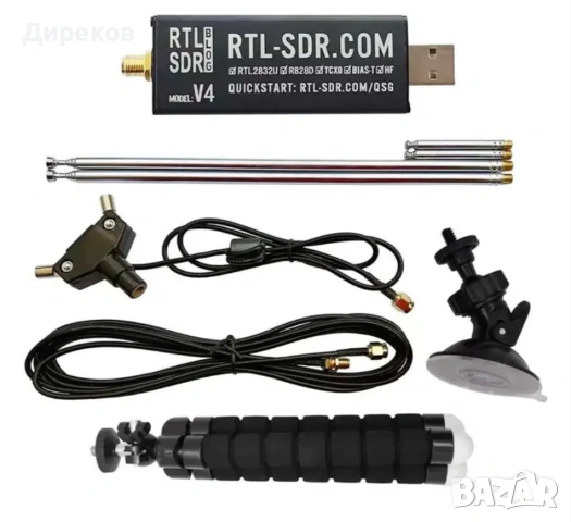 Продавам RTL-SDR Blog V4 – Пълен Комплект (радио и самолетен скенер)
