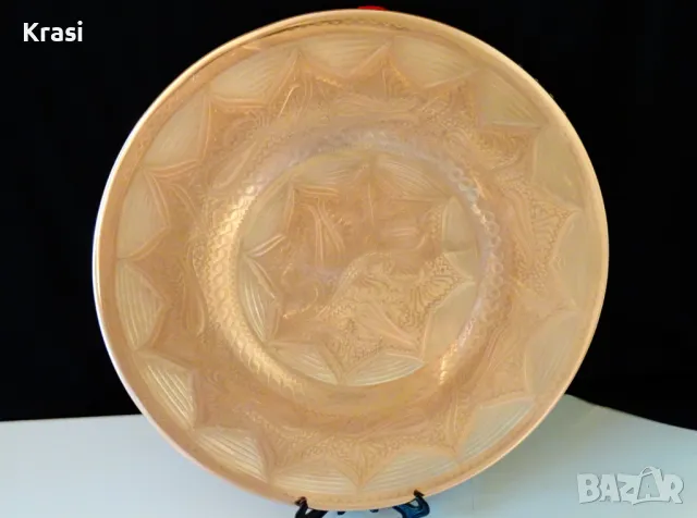 Медна фруктиера,меден съд,плато,пано 500 гр. , снимка 3 - Антикварни и старинни предмети - 47404569