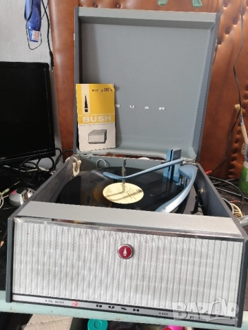 Ретро, лампов грамофон BUSH MONARCH SRP31D, снимка 7 - Грамофони - 51854765