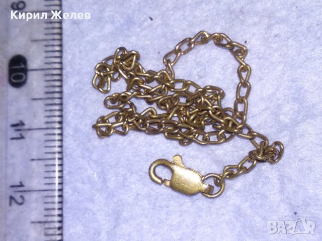 СТАРА СРЕБЪРНА с ПОЗЛАТА ФИНА ВЕРИЖКА ГРИВНА СИНДЖИРЧЕ МАЙСТОРСКА ИЗРАБОТКА - Със ЗАКОПЧАЛКА 30832, снимка 9 - Антикварни и старинни предмети - 41761549