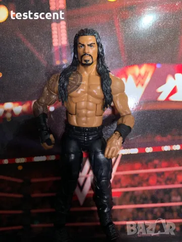 Екшън фигура WWE Roman Reigns Роман Рейнс ELITE SERIES Bloodline mattel figure елит, снимка 5 - Колекции - 49153112