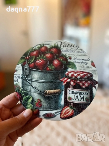 Винтидж ръчен дървен декор за стена украса ягоди, снимка 13 - Пана - 51997413