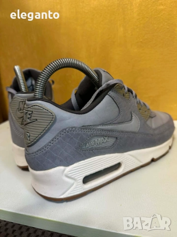 Оригинални маратонки Nike Air Max 90 Premium Wolf Grey  Limited edition , №38, снимка 7 - Маратонки - 53627438