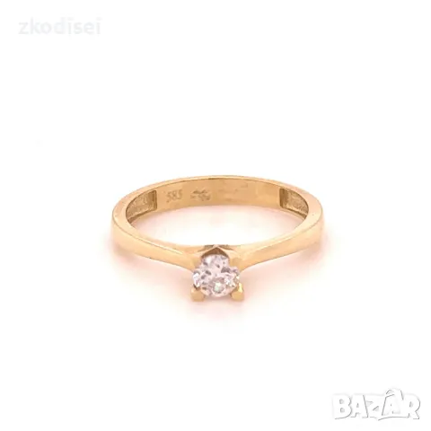 Златен дамски пръстен 1,94гр. 14кр.проба:585 размер:55 модел:4123-4