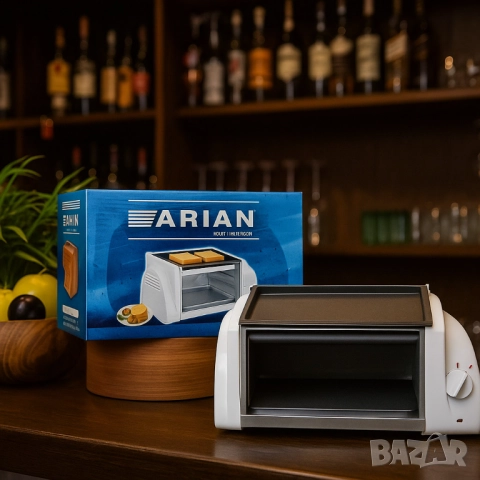 Компактен електрически грил Arian – бързо и равномерно печене