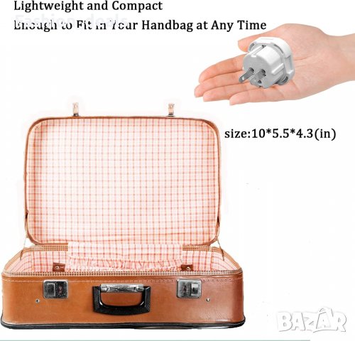 Нови 6 броя Адаптер за пътуване контакт щепсел UK to US, снимка 6 - Други стоки за дома - 39575275