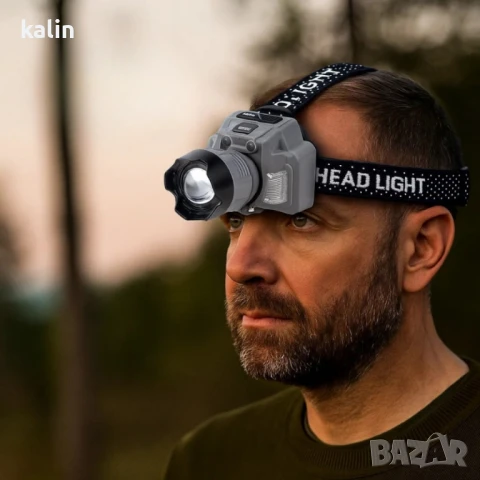 Челник за глава с интелигентно управление с движение и LED дисплей HX-915S, снимка 4 - Други стоки за дома - 51388546