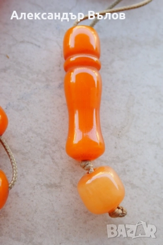 Стара Броеница от Смола Религиозна Молитви, снимка 5 - Антикварни и старинни предмети - 51592933