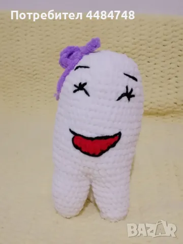 Плетено зъбче на една кука , снимка 2 - Декорация за дома - 50436461