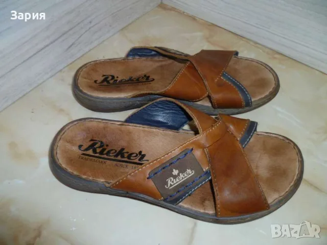 Rieker чехли №40, снимка 6 - Мъжки чехли - 56363327