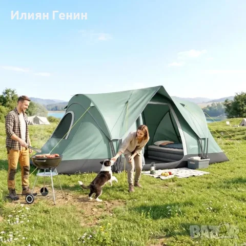 Къмпинг палатка Outsunny за 5 души, снимка 3 - Палатки - 55851044