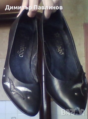 Дамски обувки ,естествена кожа  ,цвят бял и черен ,нови , снимка 5 - Дамски елегантни обувки - 41842631