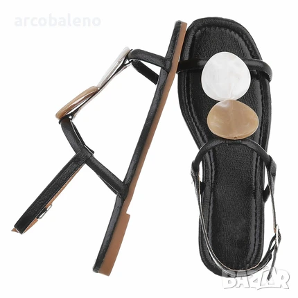 Дамски равни сандали, 3цвята , снимка 4 - Сандали - 50658548