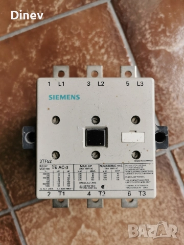 контактор SIEMENS 3TF52 220V 50Hz