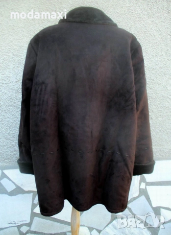 3XL+ Ново  „кожено” палто , снимка 6 - Палта, манта - 52877159