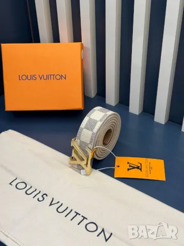 колани от естествена кожа 3см louis vuitton, снимка 4 - Колани - 50406225