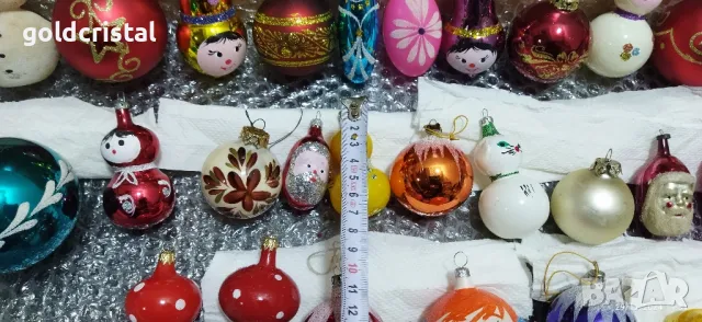 Новогодишна коледна играчка стъклен връх, снимка 7 - Антикварни и старинни предмети - 36241106