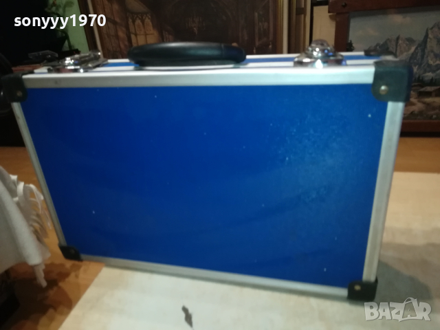 АЛУМИНИЕВ КУФАР-СИН МАРКОВ ЗА АУДИО ИЛИ ДРУГО 2303242042, снимка 6 - Антикварни и старинни предмети - 44913824