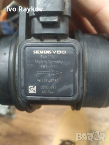 Дебитомер за PEUGEOT 407 2.7HDI , 5WK97001 9645948780, снимка 5 - Части - 53290444