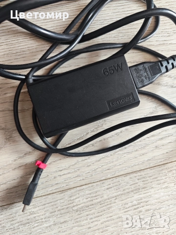 Зарядно за лаптоп Lenovo 65W Type-C , снимка 2 - Лаптоп аксесоари - 52624930