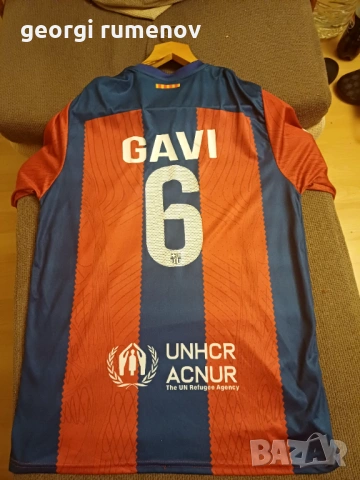Тениска на Барселона Гави 6, снимка 4 - Тениски - 53599140