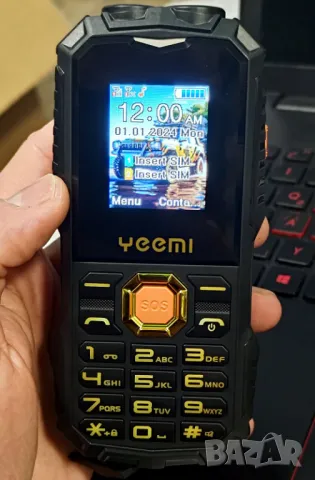 Телефон, удароустойчив, водоустойчив, телефон за стари, хора, възрастни, българско меню на български, снимка 15 - Други - 50299311