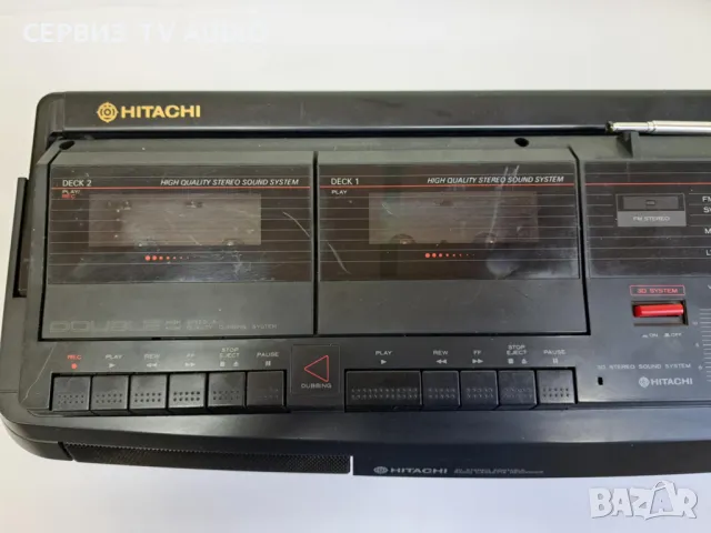 HITACHI TRK-3D30E  BOOMBOX , снимка 2 - Радиокасетофони, транзистори - 50373249