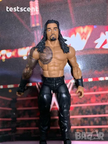 Екшън фигура WWE Roman Reigns Роман Рейнс ELITE SERIES Bloodline mattel figure елит, снимка 5 - Колекции - 49150548