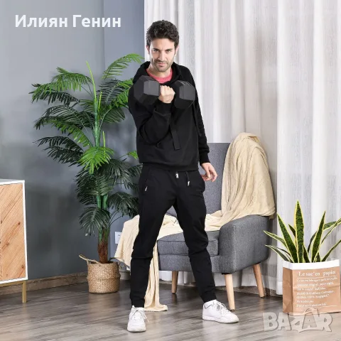 Дъмбел HOMCOM, 17,5 кг, снимка 2 - Фитнес уреди - 56240871