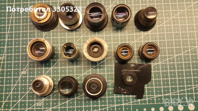 Голям лот обектив, окуляр, лупи, оптика  № 43