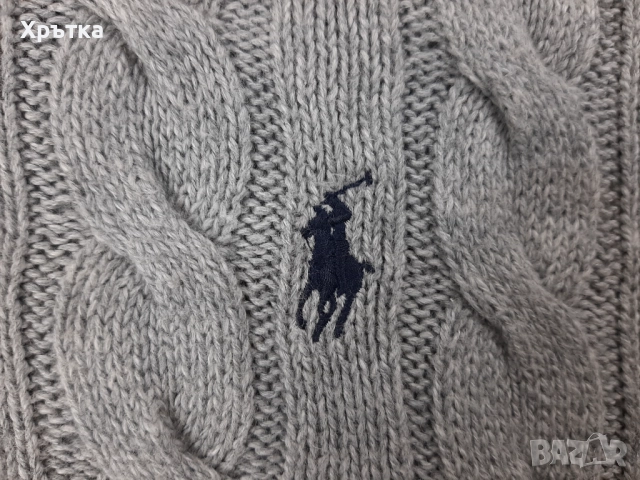 Polo Ralph Lauren Cable-Knit - Оригинален мъжки пуловер с цип р-р M, снимка 6 - Пуловери - 51936555