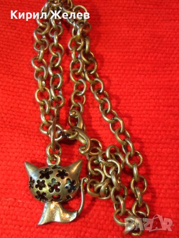 ПОСРЕБРЕНО КОТЕНЦЕ АЖУРЕН ВИНТИДЖ РЕТРО - АРТ ФИГУРАЛЕН МЕДАЛЬОН ПЕНДАНТ с ВЕРИЖКА 19125, снимка 9 - Колиета, медальони, синджири - 35262080