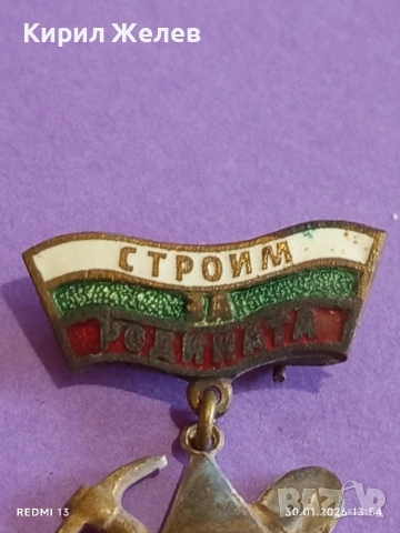 Рядък медал СТРОИМ за РОДИНАТА ГЕОРГИ ДИМИТРОВ за КОЛЕКЦИЯ 52083, снимка 4 - Антикварни и старинни предмети - 53283080
