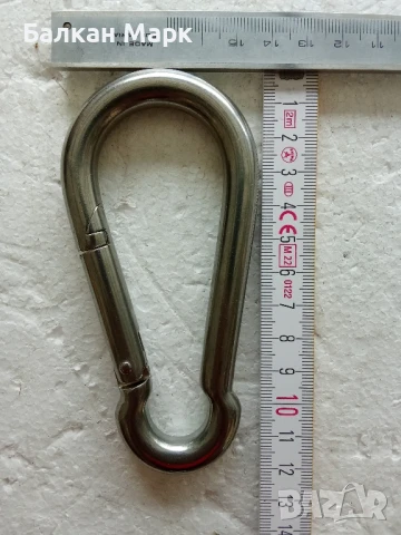 висококачествени карабинери 120мм, от неръждаема стомана AISI 316 (морски клас, снимка 2 - Железария - 51027121