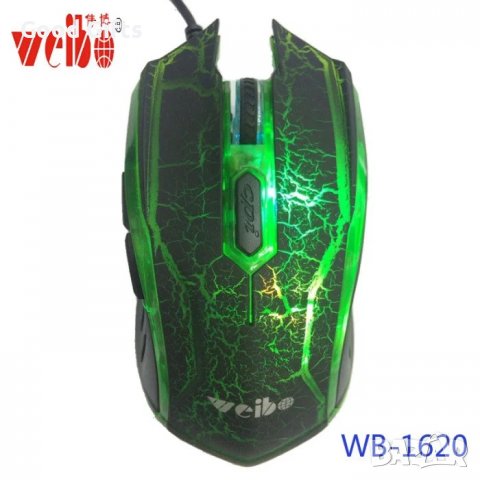 Геймърска мишка Weibo WB-1620, снимка 4 - Клавиатури и мишки - 39301279