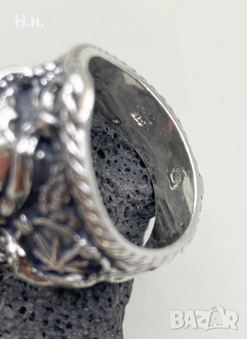 Сребърен пръстен ръчна изработка 925, снимка 9 - Пръстени - 53800973