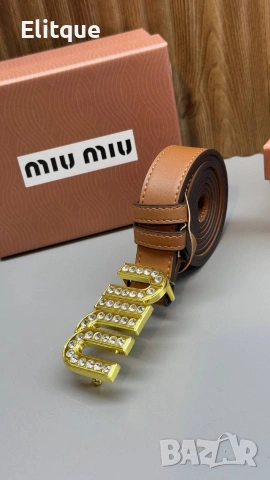 колани от естествена кожа в кутия miu miu , снимка 2 - Колани - 53458940