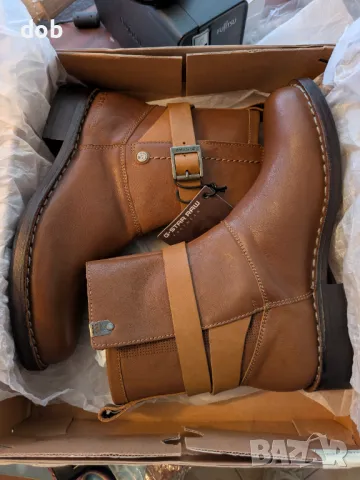 Нови дамски кожени ботуши G-STAR TOLEDO Maja BELT оригинал