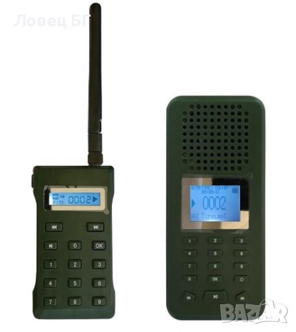 Звуков имитатор , електронна звукова примамка с дистанционно презареждаща за лов